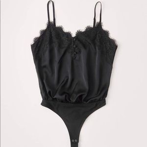A&F Lace/Satin Bodysuit